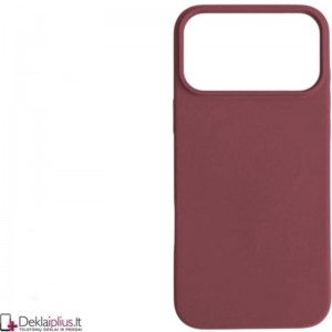 Plonas silikoninis dėklas su magsafe - bordo spalvos (Apple Iphone 18 Pro/17 Pro)
